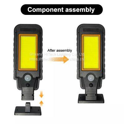 72 LED 128 COB Solar Lamp Sensor Solar Powered Panel LED Street Light Outdoor Courtyard Garden Intelligent Waterproof Solar Lamp photo-3