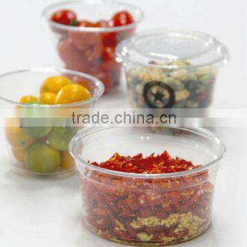 16oz clear PET deli container with lid.disposable PET Food container.clear PET vegetable container,disposable salad box