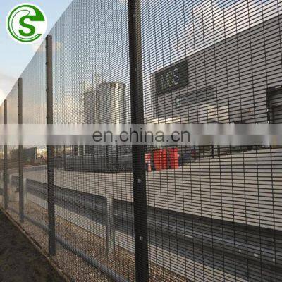 Hot galvanizing 358 mesh security fence price warehouse security fence