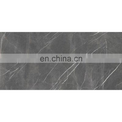 glossy surface marble ceramic floor porcelain tile with good price 4 faces full body