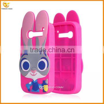 Express 3d Rabbit Silicone Cellular Case for Alcatel C5 photo-4