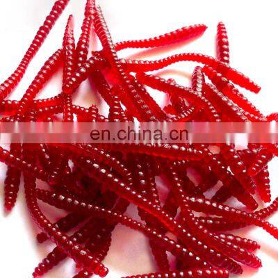 Hot selling 6cm 0.3g Wholesale bulk freshwater saltwater glow earthworm bait soft bait plastic worm