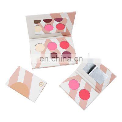 2021 New low moq custom empty palette packaging optional color eyeshadow powder set