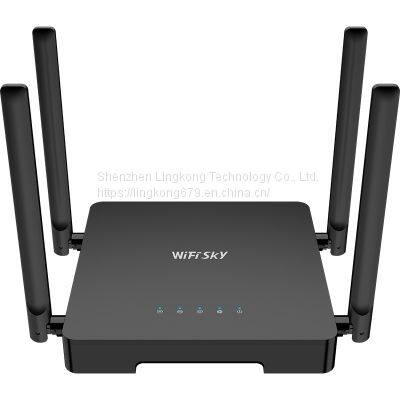 WIFISKY 4G LTE Wifi Router wifi internet 300mbps unlocked with sim card slot with 4pcs external antennas for Europe