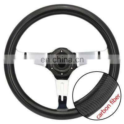 Hot Sale Carbon Fiber Material Sports Racing Universal Steering Wheels Car