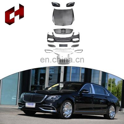 Ch Front Lip Support Splitter Rods Brake Turn Signal Car Conversion Kit For Mercedes-Benz S Class W221 06-12 To W222 Maybach