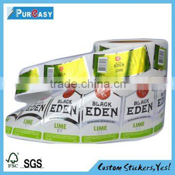 Best selling custom adhesive metal label