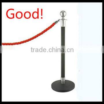 Metal Queue Barriers with rope for shopping mall and hotels