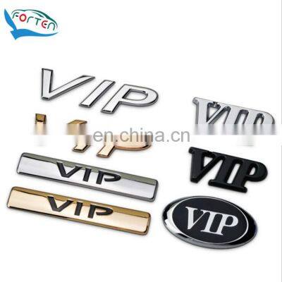 Black Customized Auto 3D Nameplate Trunk Badges Car Rear Emblem Sticker