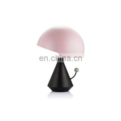 Pink Blue Kids Desk Lamp Cute Mushroom Gift Table Lamp Living Room Desk Lighting for Portable Hotel