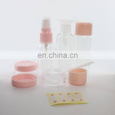 Portable Travel Bottles Set Screwcaps Bottle  Spray Bottle Cream Jars