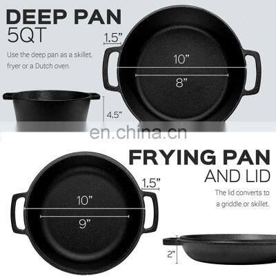 Pre-seasoned Enameled Cast Iron Dutch Oven photo-5