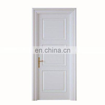 Wooden full core solid core prehung diy cheap room bedroom hotel house interior modern white prehung doors