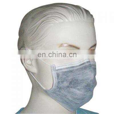 Factory Direct Sale 3ply Grey Disposable Medical Protective Non-Woven Melt-Blown Earloop Face Mask