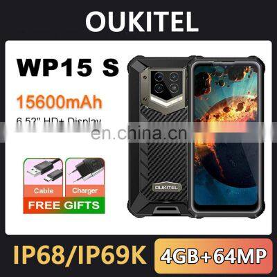 OUKITEL WP15S Waterproof Smartphone Big Battery 15600mAh 4GB+64GB 6.5