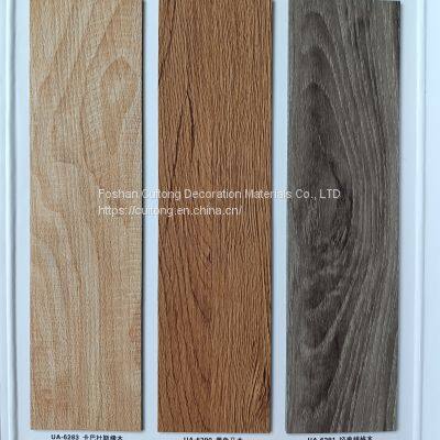 Wood Grain PVC Floor Glue Wholesale Self-built House Apartment Plastic Floor Piano Shop Coffee Shop Yoga Studio VINYL Floor photo-5