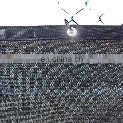 90% Blockage black privacy fence windscreen shade net