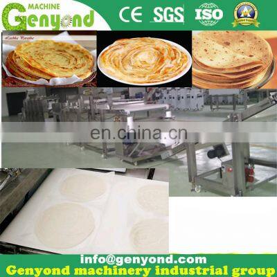 Shanghai Factory Muntifuction Lacha Paratha Bread Sheeting Pressing Roll Film Covering Forming Making Machine Production Line photo-3