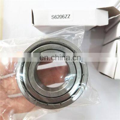 440/304 deep groove ball bearing ss 6206-2rs 6206-2z s6206zz ss6206-2rs/2z stainless steel bearing 6206 s6206 ss6206