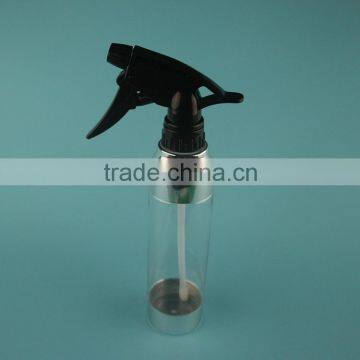 clear PET bottle with black trigger sprayer