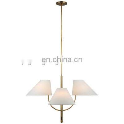 Lamp hotel bedroom bedside home decor contemporary small fabric ceiling chandelier