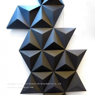 Aluminum 3D Hyperbolic Decorative Panel, Suitable for Indoor and Outdoor Decoration photo-2