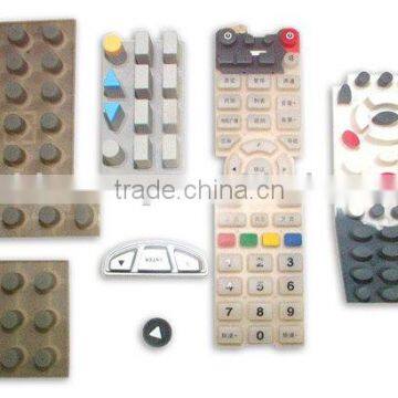 silicone molded keypad for remote control