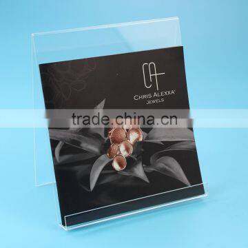 Clear Acrylic Brochure Holder, Booklet Display Stand