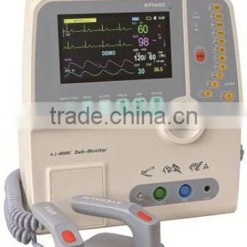 2015 Best Selling Defibrillator with Monitor AJ-8000C (Biphasic Technology)