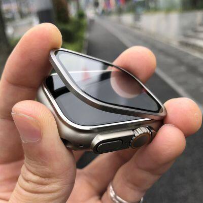 49mm Tempered Glass Watch protection for IWatch Screen Protector Metal Tempered Glass Cover for Apple Watch 8 9 ultra