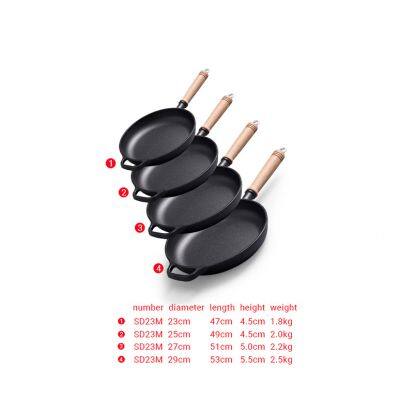 Factory Price Round Shape German Cast Iron Pan 10