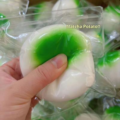 Creative PVC Fluid Potato Simulation Squeeze Toys Slow Rebound Decompression Vent Stall Kneading Music Plastic Bread Dafu for photo-3