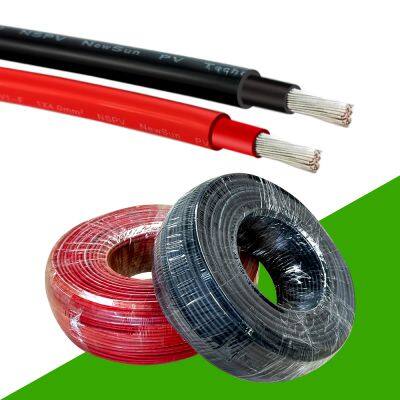 Solar DC 1500V 4mm2 Copper Tinned Cable 12AWG Wiring