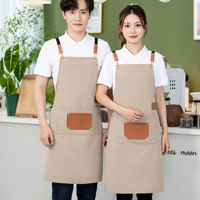 Ergonomic X-Strap & Storage Multi-Use Waterproof Polyester Kitchen Apron Durable & Reusable Fashionable Sleeveless for Salon Use photo-3