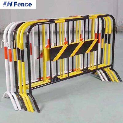 Clôture temporaire de contrôle de foule en PVC respectueuse de l'environnement pour les travaux de construction