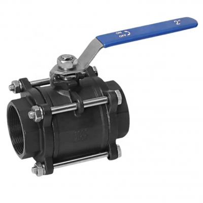 1/2'' 1000PSI 2000Wog CF8 CF8m SS304 SS316 Wcb NPT/BSPT/BSPP Thread Industrial 2PC Stainless Steel Manual Floating Ball Valve photo-2