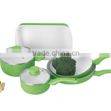 7pcs cookware sets include of sauce pan ,sause pot ,frying pan ,roast pan