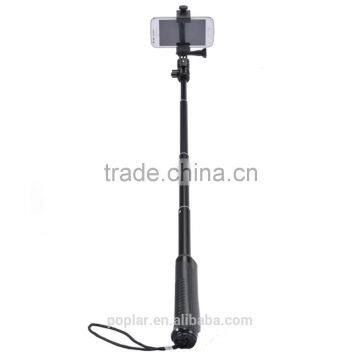 Aluminum Alloy Selfie Sticks high quality monopod with long screw and clip