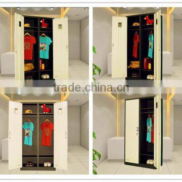 Godrej Steel Almirahs Deigns Detachable Metal Almirah Wardrobe 2 Mirror Doors Wardrobe Closet