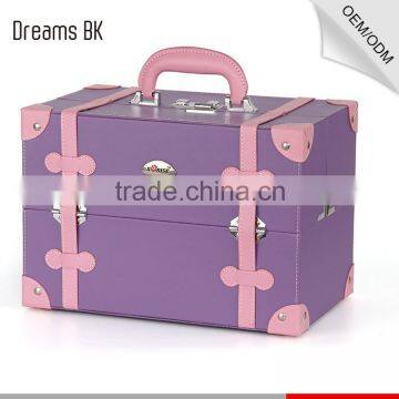 2016 portable travel make up cosmetic beauty case with large capacity for makeup products