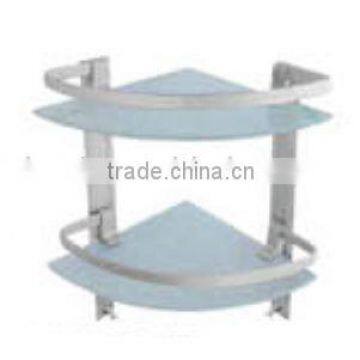aluminium corner shelf,glass shelf,corner rack