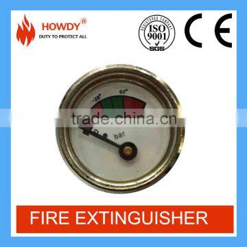 DCP portable fire extinguisher diaphragm pressure gauge with ISO certification