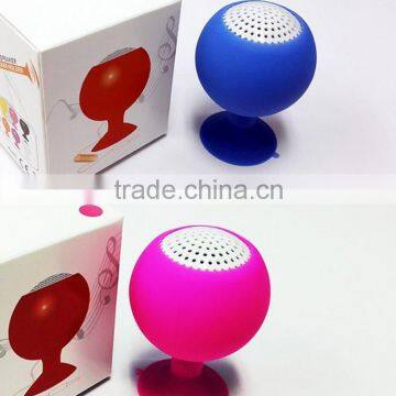 Portable Rechargeable 2-Channel Speaker w/ Suction Cup