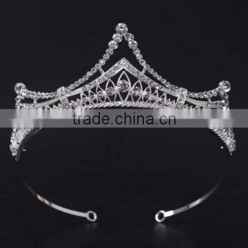 Custom Rhinestone Crystal Large Beauty Pageant Crowns & Tiaras Miss World Tiaras photo-4