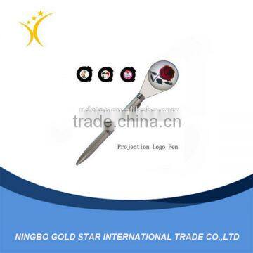 flashing light-up projection logo pen