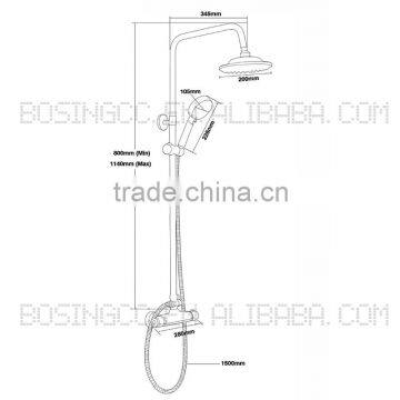 Low Price Low MOQ Hot Sale Brass Material Polished Surface Shower And Bath Mixer Quality Choice photo-6