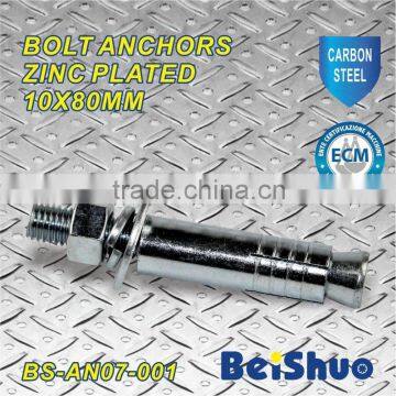 BS-AN07-001 carbon steel bolt anchor zinc plated