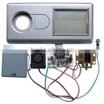 Plastic keypad lock for safe with LCD