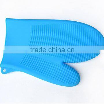 YangJiang factory supply hot sale Heat resistant silicone oven mitts for oven cooking/silicone bbq baking glove