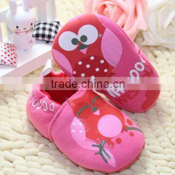 Owl Baby Shoes 0-1 Year Old Cotton Baby Shoes Soft Bottom Slip Shoes photo-3